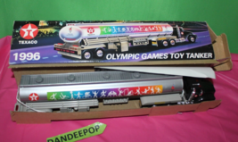 Vintage Olympic Games Texaco Toy Tanker Semi Truck In Box - £23.25 GBP