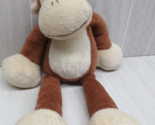 Gund Kids Flopadoodles Romper brown cream small monkey Beanbag stuffed t... - £20.52 GBP
