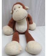 Gund Kids Flopadoodles Romper brown cream small monkey Beanbag stuffed t... - £20.36 GBP