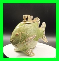 Unique Stunning Fish Vintage Petrol Table Lighter MCM - In Working Condition  - £140.22 GBP