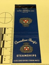 Front Strike Matchbook Cover  Canadian Pacific Steamships   gmg - £9.73 GBP