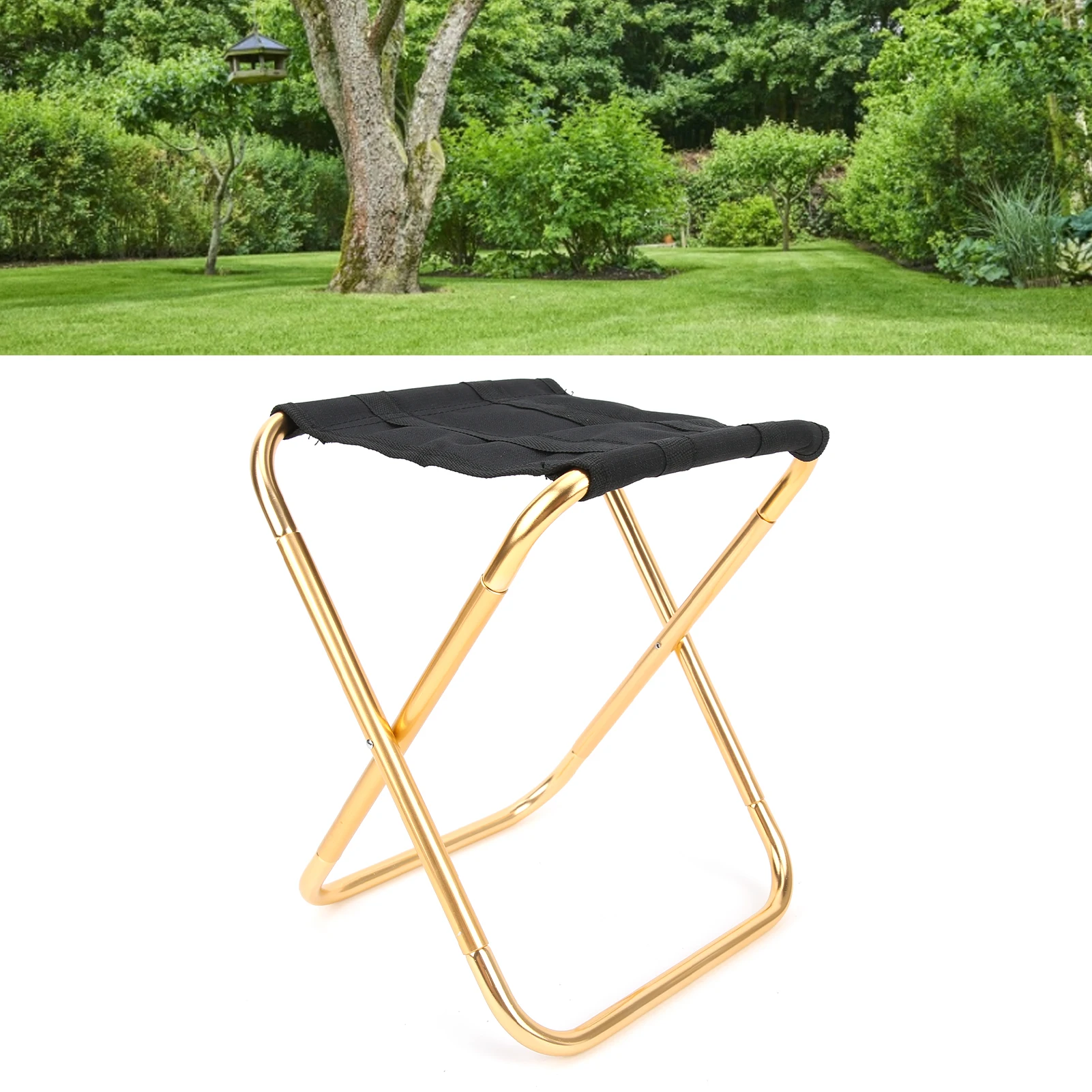 Camping Stool Mini Portable Folding Lightweight Camp Chair for Outdoor Travel - £15.74 GBP
