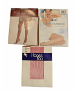 PantyHose Hanes Sheer Hanes Too Red Silk Reflections Thigh Highs Size CD... - $219.96 MXN