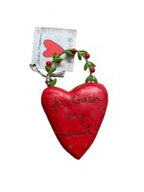 Sandra Magsamen Heart Shape Ornament You Touch My Heart - $8.75