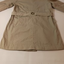 Via Spiga 70103P Women's Cotton Tan/Khaki Jacket Coat With Belt Size 6 image 14