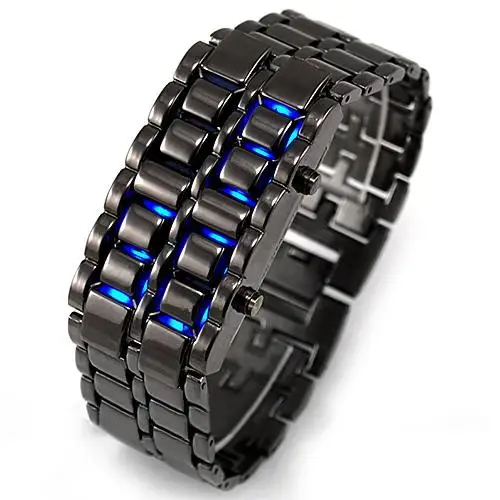 Fashion Style  Samurai  celet Watch LED Digital  Hour Montre Electronic Reloj Mu - £53.17 GBP