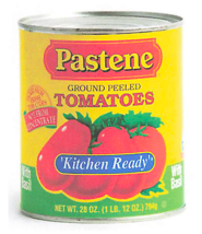Pastene “Kitchen Ready” Ground Peeled Tomatoes with basil 28 oz(PACKS OF 6) - $39.59