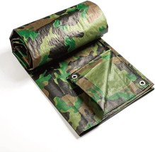 15&#39; X 30&#39; Tarp Camouflage Canopy Cover 5 Mils Thick Greenhouse Camo RV BOAT Tent - $54.22