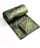 15&#39; X 30&#39; Tarp Camouflage Canopy Cover 5 Mils Thick Greenhouse Camo RV B... - $54.22