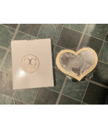 Roman Ivory Enameled Crystal Heart 5x7 Photo Frame *New/Open Box* hhh1 - $24.89 CAD