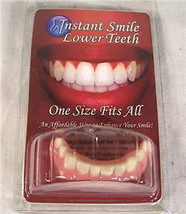Instant Smile Teeth Bottom Veneers Fake Cosmetic Photo Perfect Easy Novelty Fun - £11.18 GBP