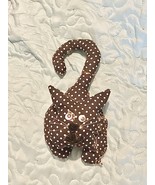 Handmade Hanging  Black White Cat Stuffed Animal Plush Novelty 8.5 Inch ... - €8,62 EUR