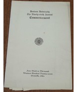 Vintage Annual Commencement Program - Denison University - 1927 - VINTAG... - $8.90