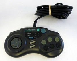 SG ProPad 6-Button Controller Interact Sega Genesis Black SV-439 Accesso... - $11.13