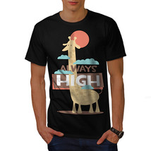 Giraffe Always High Shirt Wild Smoke Men T-shirt - £10.38 GBP