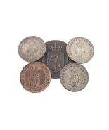 Lote De 5 Monedas De Noruega 1876 - 1910 1 Ore - 10 Ore Varias Condiciones - $2,217.80 MXN