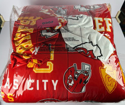 Foco Kansas City Chiefs NFL Team Logo Bed In a Bag Bedding 5 Piece Full ... - £45.94 GBP