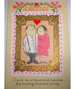 Vintage American Greetings A Valentine For My Better Half Valentine Card... - $5.99