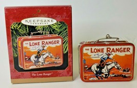 1997 HallmarkThe Lone Ranger Lunch Box Ornament Vintage TV Hi Ho Silver U52/6265 - £8.02 GBP