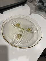 Vintage 1930s Yellow Topaz Jubilee Footed Plate Lancaster Depression Glass - £15.79 GBP