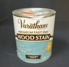 Varathane 297427 Premium Fast Dry Wood Stain, Vintage Aqua, 1 qt, Rust-O... - $7.91