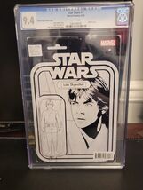 Star Wars #1 Luke Action Figure Sketch Variant CGC 9.4 NM Marvel 2015 C2... - $990.00