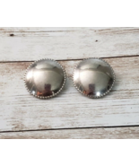 Vintage Clip On Earrings - Large Mirrored with Halo - £8.75 GBP