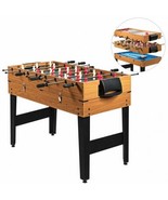 48 Inch 3-In-1 Multi Combo Game Table with Soccer for Game Rooms - Color... - €235,40 EUR