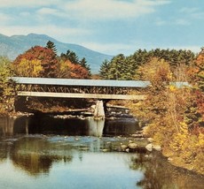 1960 Postcard Covered Bridge Jackson New Hampshire Unposted Vintage CHXE - $19.99