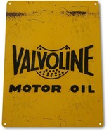 Valvoline Motor Oil Logo Garage Retro Vintage Rustic Wall Decor Metal Ti... - £14.07 GBP