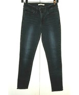 Levi&#39;s 711 Women&#39;s 27 (26 x 26 1/2) Skinny Black Denim Jeans - £15.04 GBP