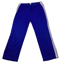 Lazarus Track Pants Medium Blue White Stripes Vintage 70&#39;s Creslan Acrylic USA - £23.33 GBP