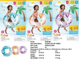 Floating Tube Inflatable 36&#39;&#39; W Vinyl (Ages +9 Y) For Pool/Ocean, Intex ... - $18.42 MXN