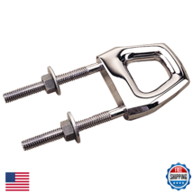 Sea Dog 079233-1 Twin Shank Bow Eye, Chrome, 2-15/16" Shaft - $30.95