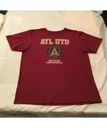 ATLANTA UNITED SOCCER Large Maroon 100% Cotton T-shirt Eastern Conferenc... - £10.11 GBP