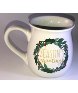 Seasons Greetings Boston Warehouse 18oz Ceramic Holiday Christmas Coffee... - $48.14 CAD