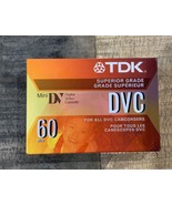 TDK DVC-60 &amp; Sony DVM60PRR 60 Minute Mini DV Video Cassettes - $11.88