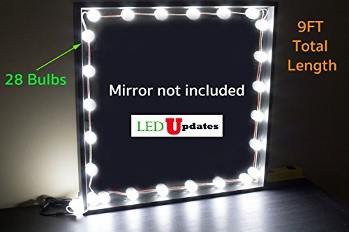 MAKEUP MIRROR LED BULB LIGHT FOR VANITY MIRROR with dimmer and UL power supply B