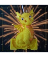 Bright Yellow Dragon Birthday Cake Candle Topper 4.5 Inch Tall - $16.00