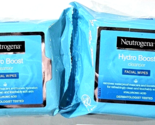 2 Packs Neutrogena Hydro Boost Cleanser Facial Wipes Removes Waterproof ... - $29.99