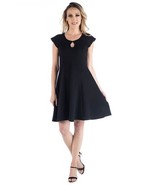 Women&#39;s 24seven Comfort Apparel Scoopneck Keyhole A-Line Dress LARGE - $549.96 MXN
