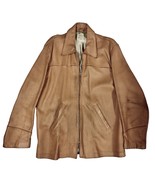 VTG 50s Webers Deerskin Coat Sportswear Mens L Natural Tan Talon Zip Dis... - $237.60
