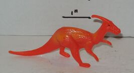 2" Parasaurolophus Dinosaur Jurassic Figure red Cake Topper - $5.91