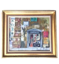 Painting Rodolfo Marma Firenze Abstract Oil On Canvas Italian Signed Framed - £2,990.02 GBP