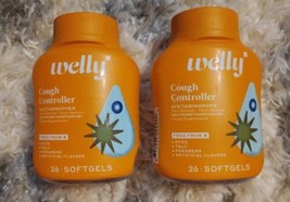 2-Pack Welly Cough Controller Pain Reliever Cough Suppressant 26 Softgels 5/24 - £10.19 GBP