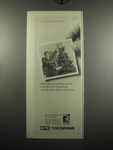 1972 GTE Sylvania Blue Dot Flash cubes  Ad - More stars are photographed - £14.48 GBP