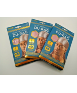 3x Titan Silky Metallic Smooth Satin Fabric Men&#39;s Du-rag with Extra Long... - $12.35