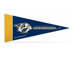 Nashville Predators NHL Felt Pennant 4" x 9" Mini Banner Flag Souvenir NEW - £2.88 GBP