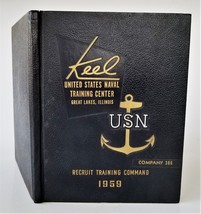 1959 Keel Usn Training Center Great Lakes Ill Yearbook Gwinett Co Ga Renkiewicz - £53.56 GBP