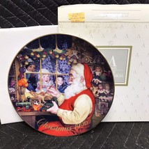 Avon Collectible Christmas Plate 1996 Santa’s Loving Touch 8” Excellent - $8.60